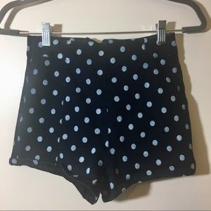 ☘️ Kimchi Blue high waisted blue polkadot shorts